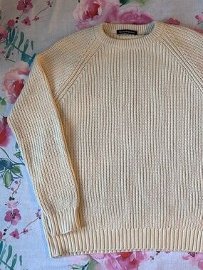 Brandy Melville Cream Cotton Sweater